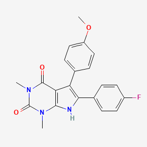 6-(4-fluorophenyl)-5-(4-methoxyphenyl)-1,3-dimethyl-1H-pyrrolo[2,3-d]pyrimidine-2,4(3H,7H)-dione