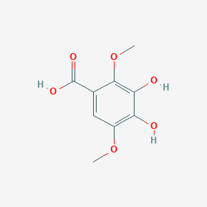 molecular formula C9H10O6 B11473251 3,4-Dihydroxy-2,5-dimethoxybenzoic acid 