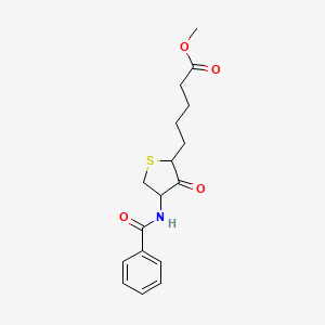 Methyl 5-(4-benzamido-3-oxothiolan-2-yl)pentanoate