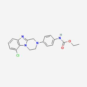 ethyl [4-(6-chloro-3,4-dihydropyrazino[1,2-a]benzimidazol-2(1H)-yl)phenyl]carbamate