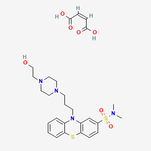 molecular formula C₃₀H₃₈N₄O₁₀S₂ B1147332 硫哌嗪二富马酸盐 CAS No. 123937-18-8