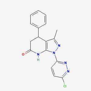 1-(6-chloropyridazin-3-yl)-3-methyl-4-phenyl-4,5-dihydro-1H-pyrazolo[3,4-b]pyridin-6-ol