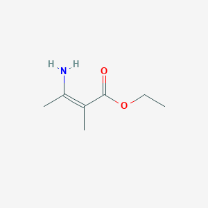 molecular formula C₇H₁₃NO₂ B1147335 (Z)-Ethyl 3-amino-2-methylbut-2-enoate CAS No. 54393-21-4