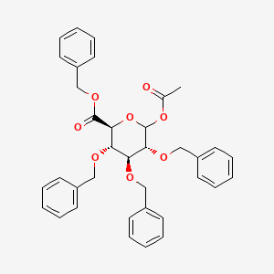 molecular formula C₃₆H₃₆O₈ B1147337 苯甲基 2,3,4-三-O-苯甲基-D-葡萄糖醛酸乙酸酯 CAS No. 4550-93-0