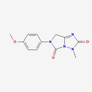 6-(4-methoxyphenyl)-3-methyl-6,7-dihydro-3H-imidazo[1,5-b][1,2,4]triazole-2,5-dione