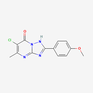 6-chloro-2-(4-methoxyphenyl)-5-methyl[1,2,4]triazolo[1,5-a]pyrimidin-7(4H)-one