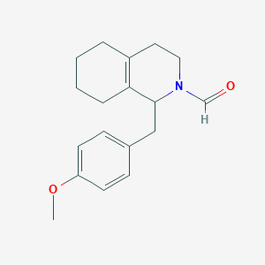 B1147339 1-(4-Methoxybenzyl)-3,4,5,6,7,8-hexahydroisoquinoline-2(1h)-carbaldehyde CAS No. 51773-23-0