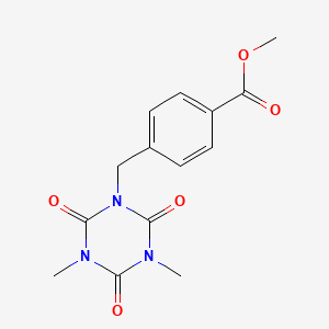 Methyl 4-[(3,5-dimethyl-2,4,6-trioxo-1,3,5-triazinan-1-yl)methyl]benzoate