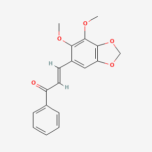 3-(6,7-Dimethoxy-2H-1,3-benzodioxol-5-yl)-1-phenylprop-2-en-1-one