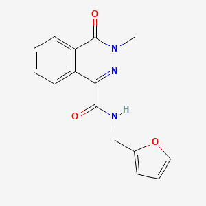 N-(furan-2-ylmethyl)-3-methyl-4-oxo-3,4-dihydrophthalazine-1-carboxamide