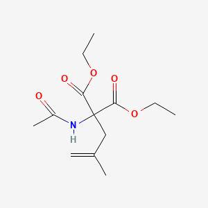 molecular formula C13H21NO5 B11473469 Diethyl acetamido(2-methylprop-2-en-1-yl)propanedioate CAS No. 37944-29-9