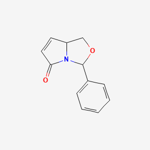 molecular formula C₁₂H₁₁NO₂ B1147348 3-苯基-1,7a-二氢吡咯并[1,2-c]恶唑-5(3H)-酮 CAS No. 134107-65-6