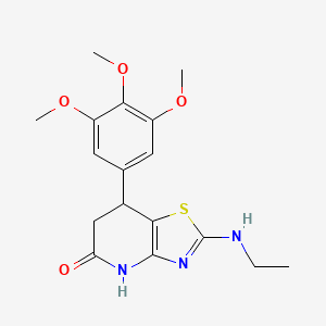 2-(ethylamino)-7-(3,4,5-trimethoxyphenyl)-6,7-dihydro[1,3]thiazolo[4,5-b]pyridin-5(4H)-one