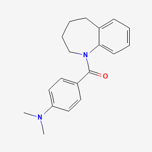 molecular formula C19H22N2O B11473578 [4-(dimethylamino)phenyl](2,3,4,5-tetrahydro-1H-1-benzazepin-1-yl)methanone 