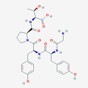 molecular formula C29H37N5O9 B114736 Glycyl-tyrosyl-tyrosyl-prolyl-threonine CAS No. 142155-24-6