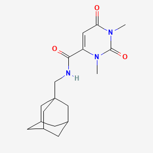 N-(1-adamantylmethyl)-1,3-dimethyl-2,6-dioxo-1,2,3,6-tetrahydropyrimidine-4-carboxamide