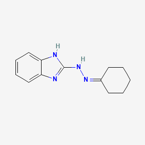 Cyclohexanone, 1H-1,3-benzimidazol-2-ylhydrazone