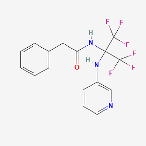 Benzeneacetamide, N-[2,2,2-trifluoro-1-(3-pyridinylamino)-1-(trifluoromethyl)ethyl]-