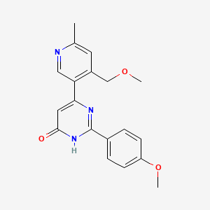 6-[4-(methoxymethyl)-6-methylpyridin-3-yl]-2-(4-methoxyphenyl)pyrimidin-4(3H)-one