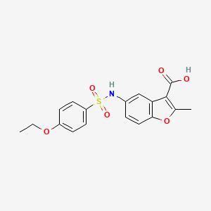 5-{[(4-Ethoxyphenyl)sulfonyl]amino}-2-methyl-1-benzofuran-3-carboxylic acid