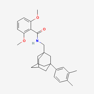 N-{[3-(3,4-Dimethylphenyl)adamantan-1-YL]methyl}-2,6-dimethoxybenzamide