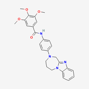 N-[4-(4,5-dihydro-1H-[1,4]diazepino[1,2-a]benzimidazol-2(3H)-yl)phenyl]-3,4,5-trimethoxybenzamide