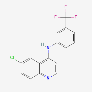 6-chloro-N-[3-(trifluoromethyl)phenyl]quinolin-4-amine