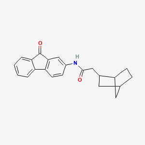 molecular formula C22H21NO2 B11473873 2-(bicyclo[2.2.1]hept-2-yl)-N-(9-oxo-9H-fluoren-2-yl)acetamide 