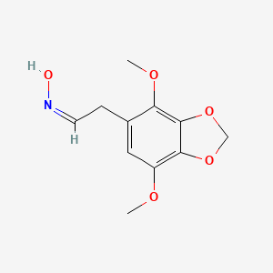 molecular formula C11H13NO5 B11473886 (1Z)-2-(4,7-dimethoxy-1,3-benzodioxol-5-yl)-N-hydroxyethanimine 