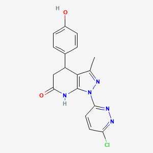 1-(6-chloropyridazin-3-yl)-4-(4-hydroxyphenyl)-3-methyl-4,5-dihydro-1H-pyrazolo[3,4-b]pyridin-6-ol