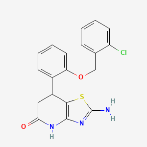 2-amino-7-{2-[(2-chlorobenzyl)oxy]phenyl}-6,7-dihydro[1,3]thiazolo[4,5-b]pyridin-5(4H)-one