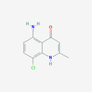 5-Amino-8-chloro-2-methylquinolin-4-ol