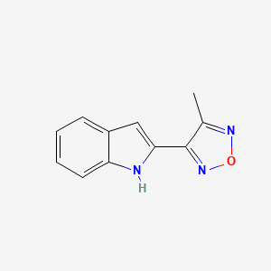 2-(4-methyl-1,2,5-oxadiazol-3-yl)-1H-indole