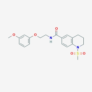 N-[2-(3-methoxyphenoxy)ethyl]-1-(methylsulfonyl)-1,2,3,4-tetrahydroquinoline-6-carboxamide