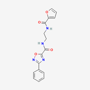 N-{2-[(furan-2-ylcarbonyl)amino]ethyl}-3-phenyl-1,2,4-oxadiazole-5-carboxamide