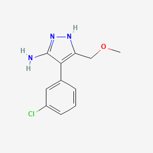 4-(3-chlorophenyl)-3-(methoxymethyl)-1H-pyrazol-5-amine