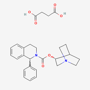 molecular formula C₂₇H₃₂N₂O₆ B1147410 (R,R)-索利那辛琥酸盐 CAS No. 862207-70-3