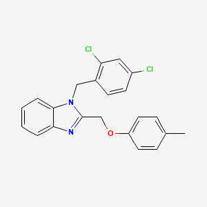 1-(2,4-dichlorobenzyl)-2-[(4-methylphenoxy)methyl]-1H-benzimidazole