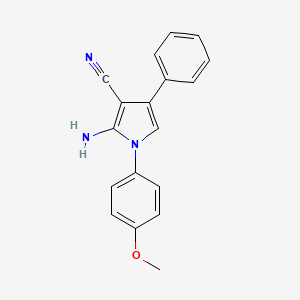 2-amino-1-(4-methoxyphenyl)-4-phenyl-1H-pyrrole-3-carbonitrile