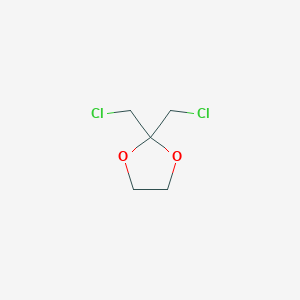 molecular formula C5H8Cl2O2 B114742 2,2-Bis(chloromethyl)-1,3-dioxolane CAS No. 26271-50-1