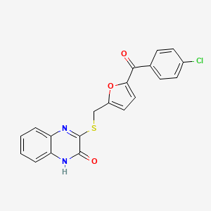 3-({[5-(4-chlorobenzoyl)-2-furyl]methyl}sulfanyl)-2(1H)-quinoxalinone