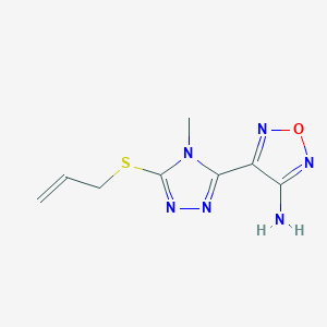 4-[4-methyl-5-(prop-2-en-1-ylsulfanyl)-4H-1,2,4-triazol-3-yl]-1,2,5-oxadiazol-3-amine