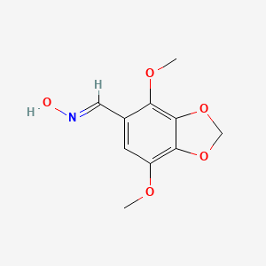 molecular formula C10H11NO5 B11474321 (E)-1-(4,7-dimethoxy-1,3-benzodioxol-5-yl)-N-hydroxymethanimine 