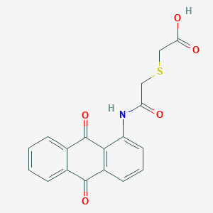 ({2-[(9,10-Dioxo-9,10-dihydroanthracen-1-yl)amino]-2-oxoethyl}sulfanyl)acetic acid