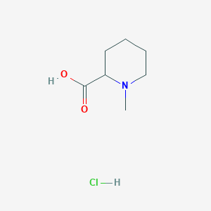 molecular formula C7H14ClNO2 B1147434 1-methylpiperidine-2-carboxylic Acid Hydrochloride CAS No. 136312-85-1