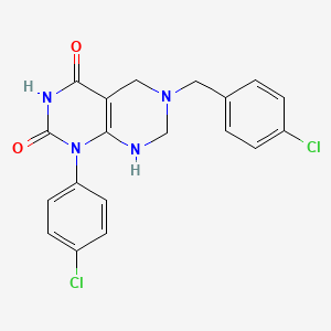 6-(4-chlorobenzyl)-1-(4-chlorophenyl)-5,6,7,8-tetrahydropyrimido[4,5-d]pyrimidine-2,4(1H,3H)-dione