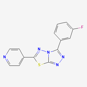 3-(3-Fluorophenyl)-6-(pyridin-4-yl)[1,2,4]triazolo[3,4-b][1,3,4]thiadiazole