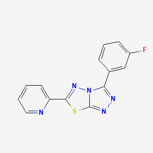 3-(3-Fluorophenyl)-6-(pyridin-2-yl)[1,2,4]triazolo[3,4-b][1,3,4]thiadiazole