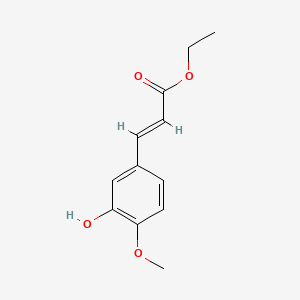 molecular formula C₁₂H₁₄O₄ B1147442 (E)-Ethyl 3-(3-hydroxy-4-methoxyphenyl)acrylate CAS No. 84428-15-9