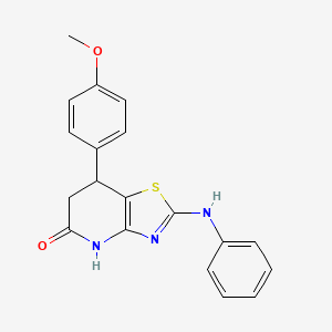 7-(4-methoxyphenyl)-2-(phenylamino)-6,7-dihydro[1,3]thiazolo[4,5-b]pyridin-5(4H)-one